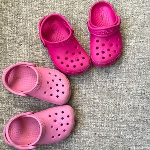 2 pair of kid (toddler) crocs